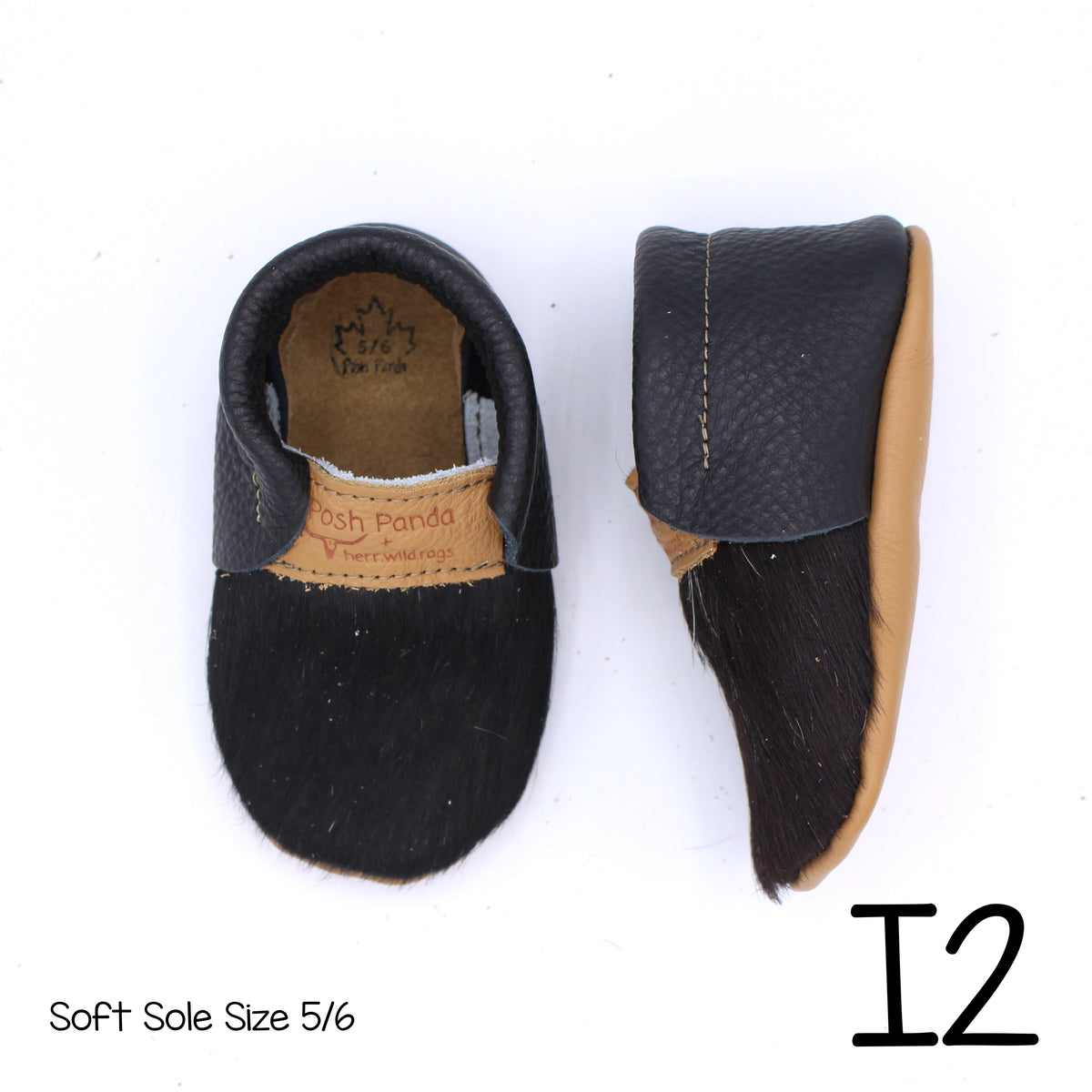 Hair Hide Mocs -  BABY/TODDLER (Soft Sole) - Size 5/6