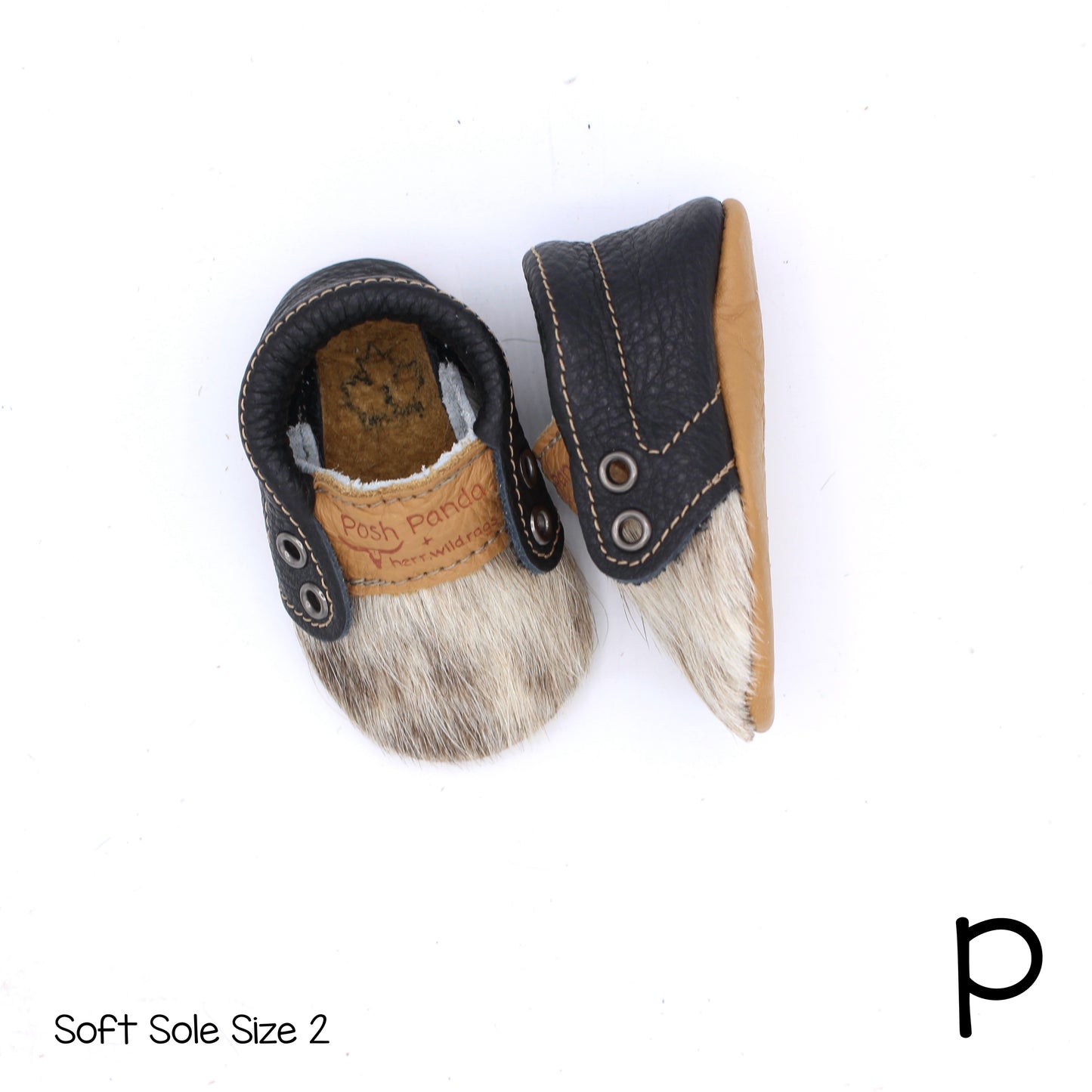 Hair Hide Mocs -  BABY/TODDLER (Soft Sole) - Size 2