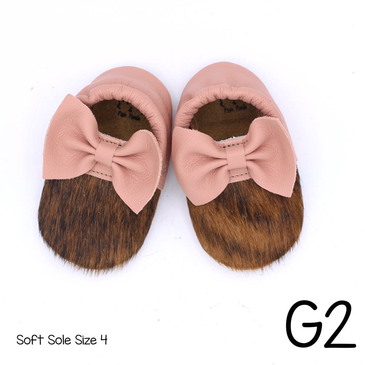 Hair Hide Mocs -  BABY/TODDLER (Soft Sole) - Size 4