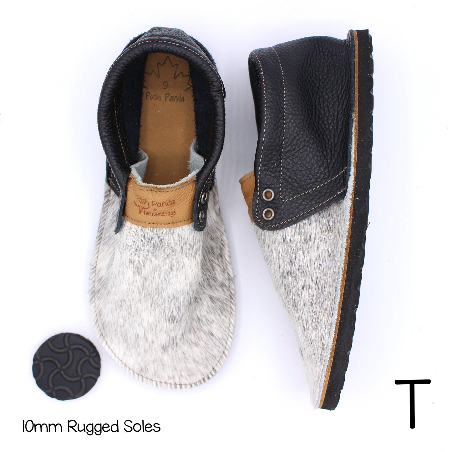 Hair Hide Collab Mocs - Ladies - SIZE 9 - RUGGED