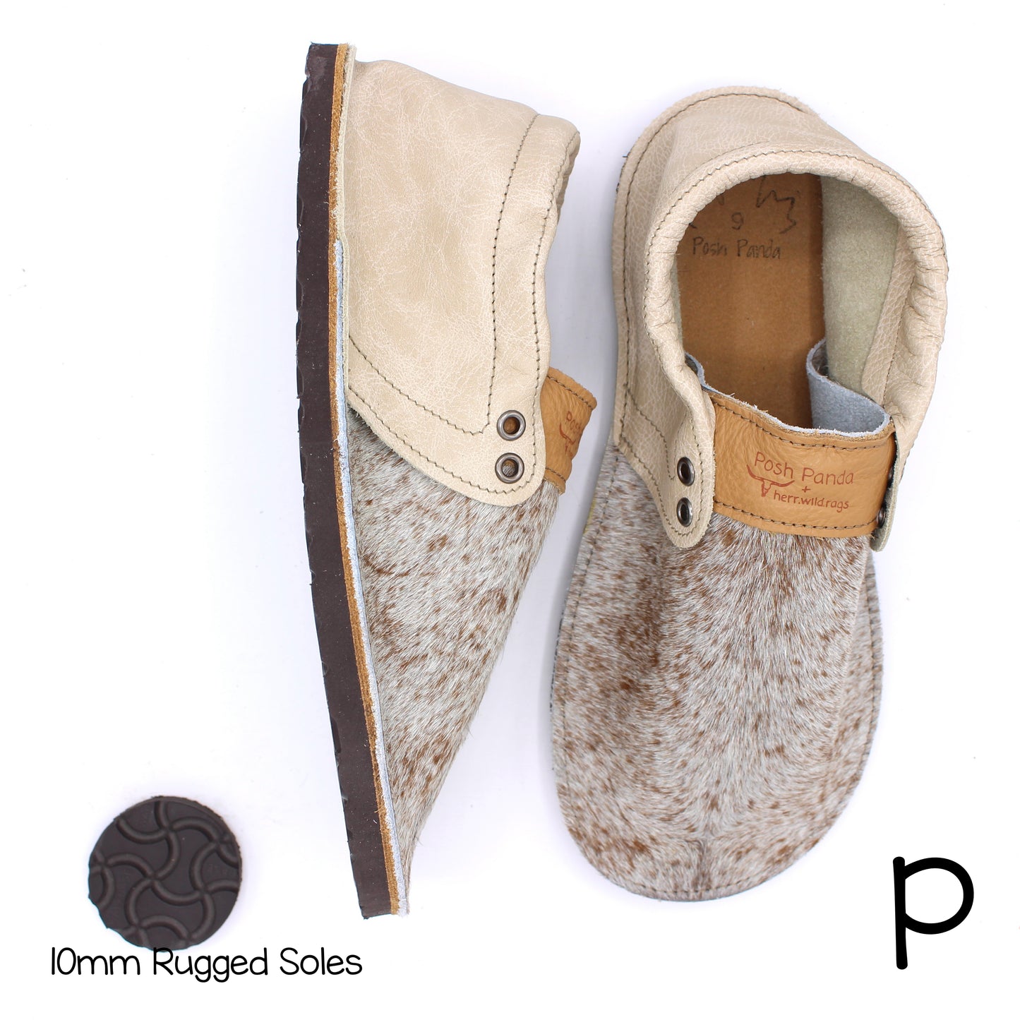 Hair Hide Collab Mocs - Ladies - SIZE 9 - RUGGED