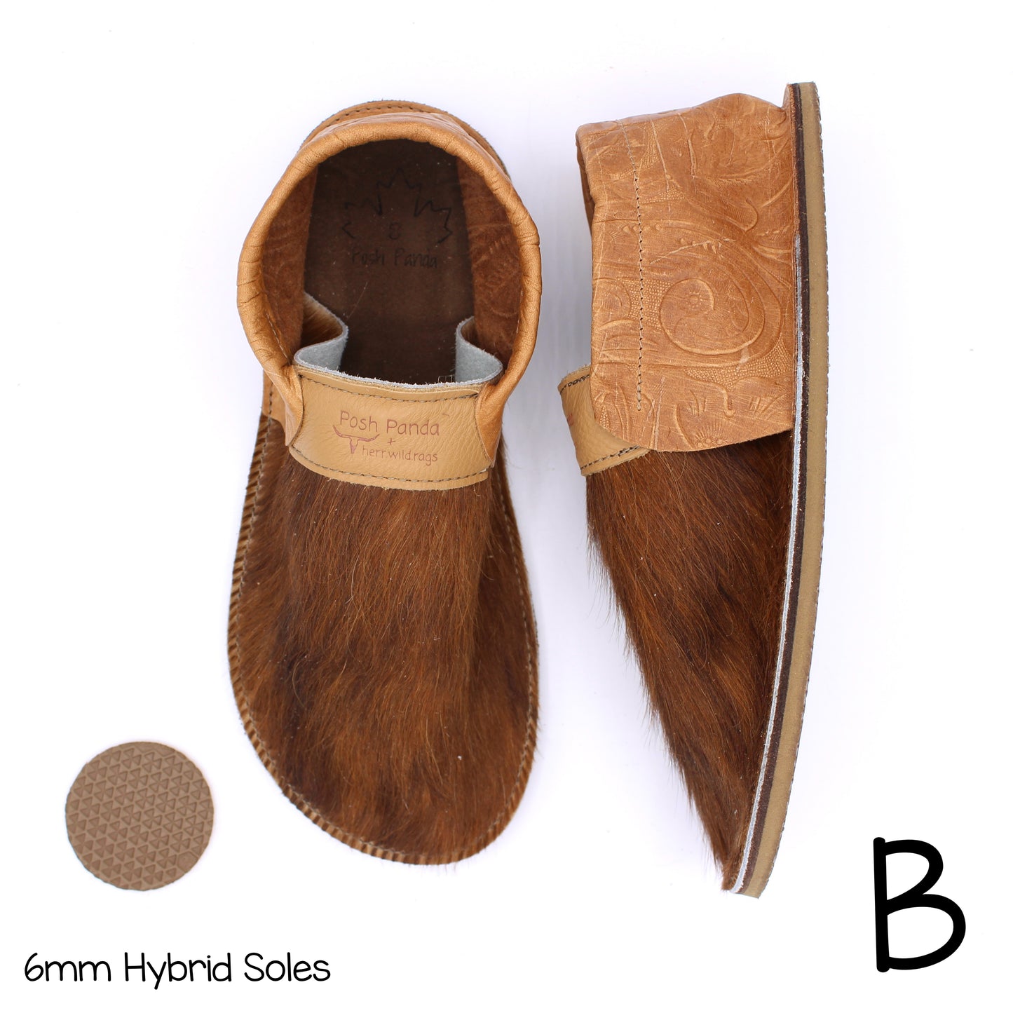 Hair Hide Collab Mocs - Ladies - SIZE 8 (4-6mm Soles)