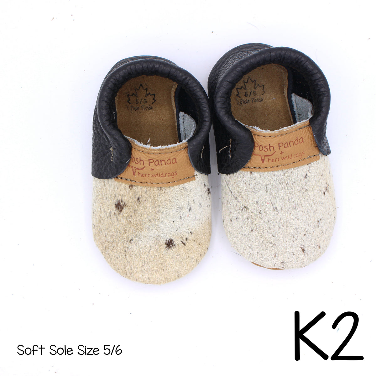 Hair Hide Mocs -  BABY/TODDLER (Soft Sole) - Size 5/6