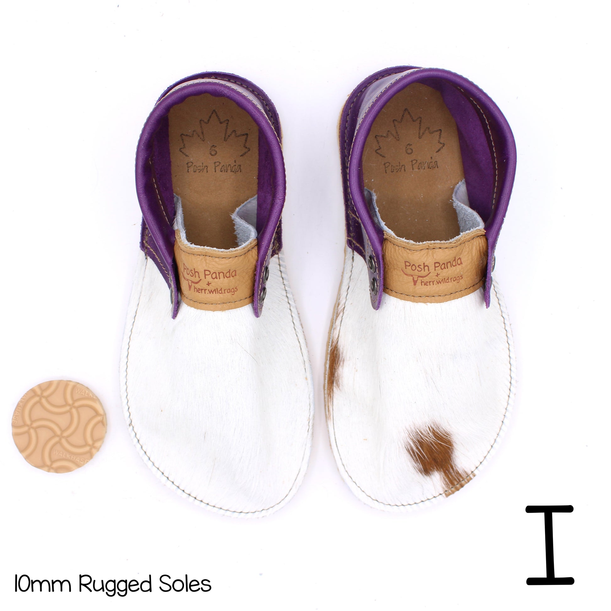 Hair Hide Collab Mocs - Ladies - SIZE 6 - RUGGED - Posh Panda