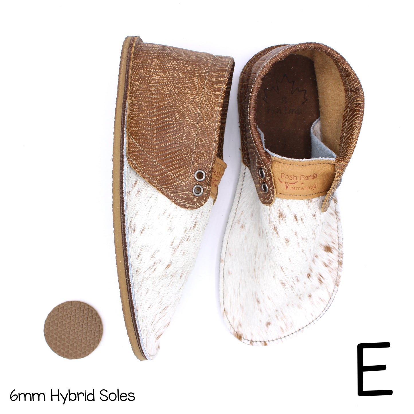 Hair Hide Collab Mocs - Ladies - SIZE 8 (4-6mm Soles)