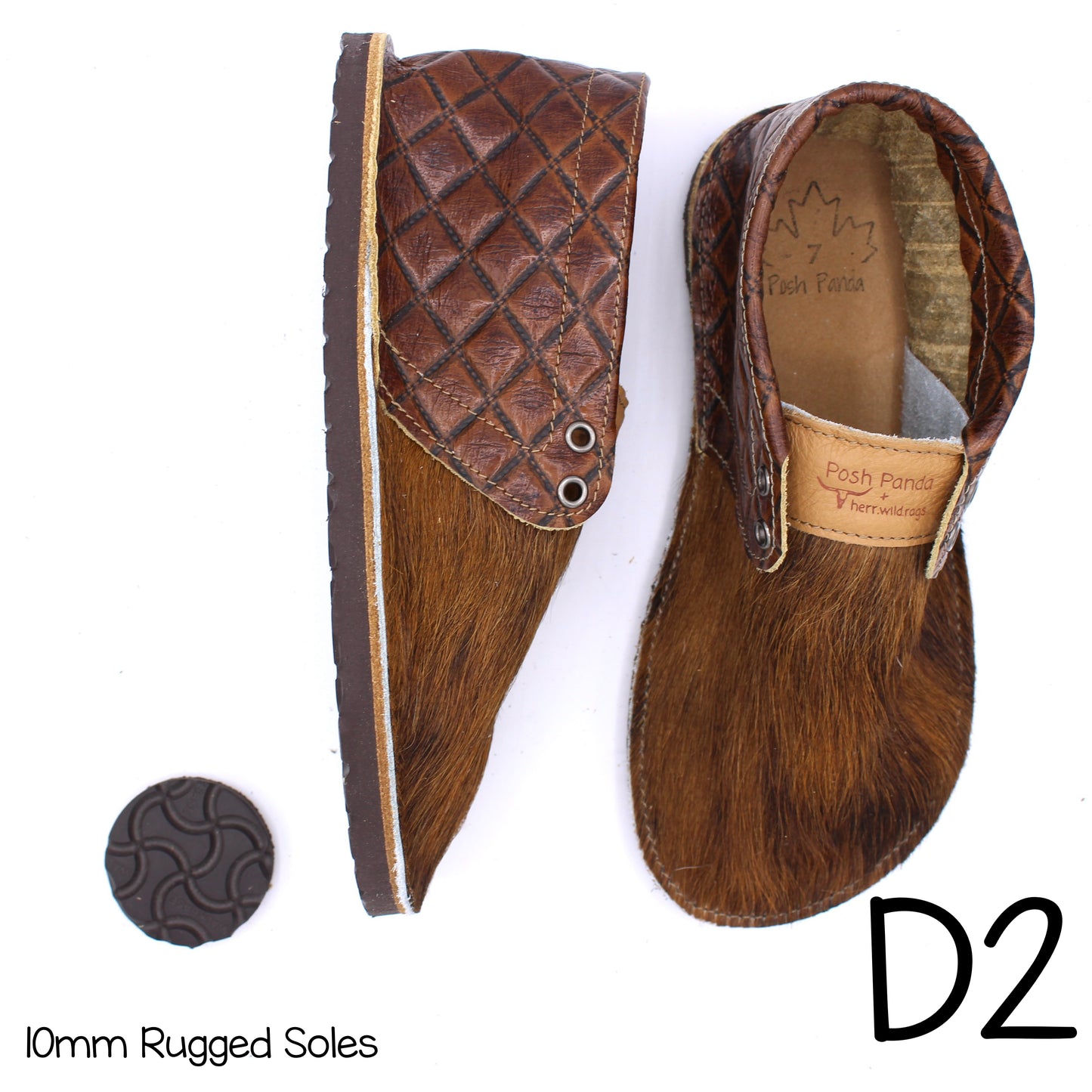 Hair Hide Collab Mocs - Ladies - SIZE 7 - RUGGED