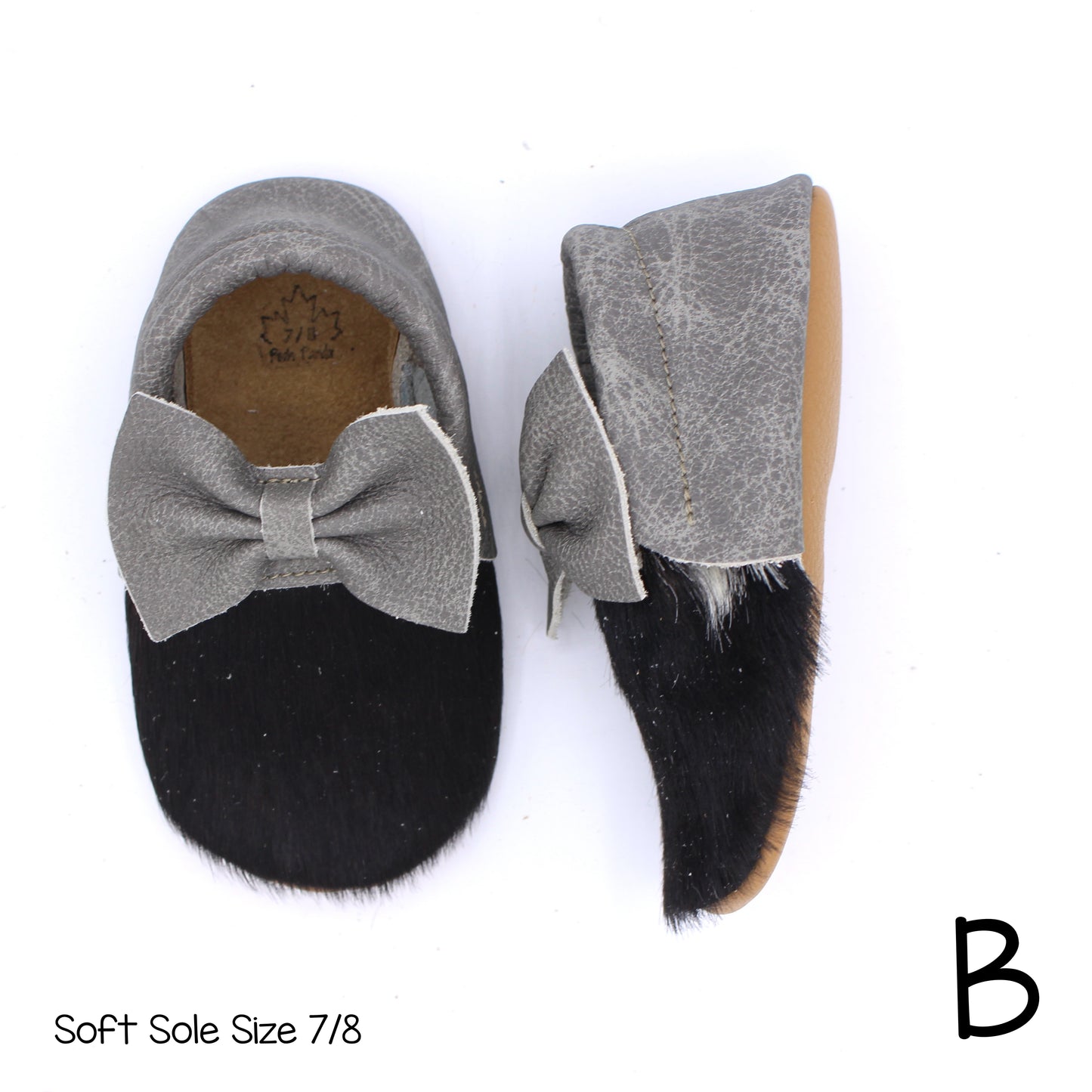 Hair Hide Mocs -  BABY/TODDLER (Soft Sole) - Size 7/8
