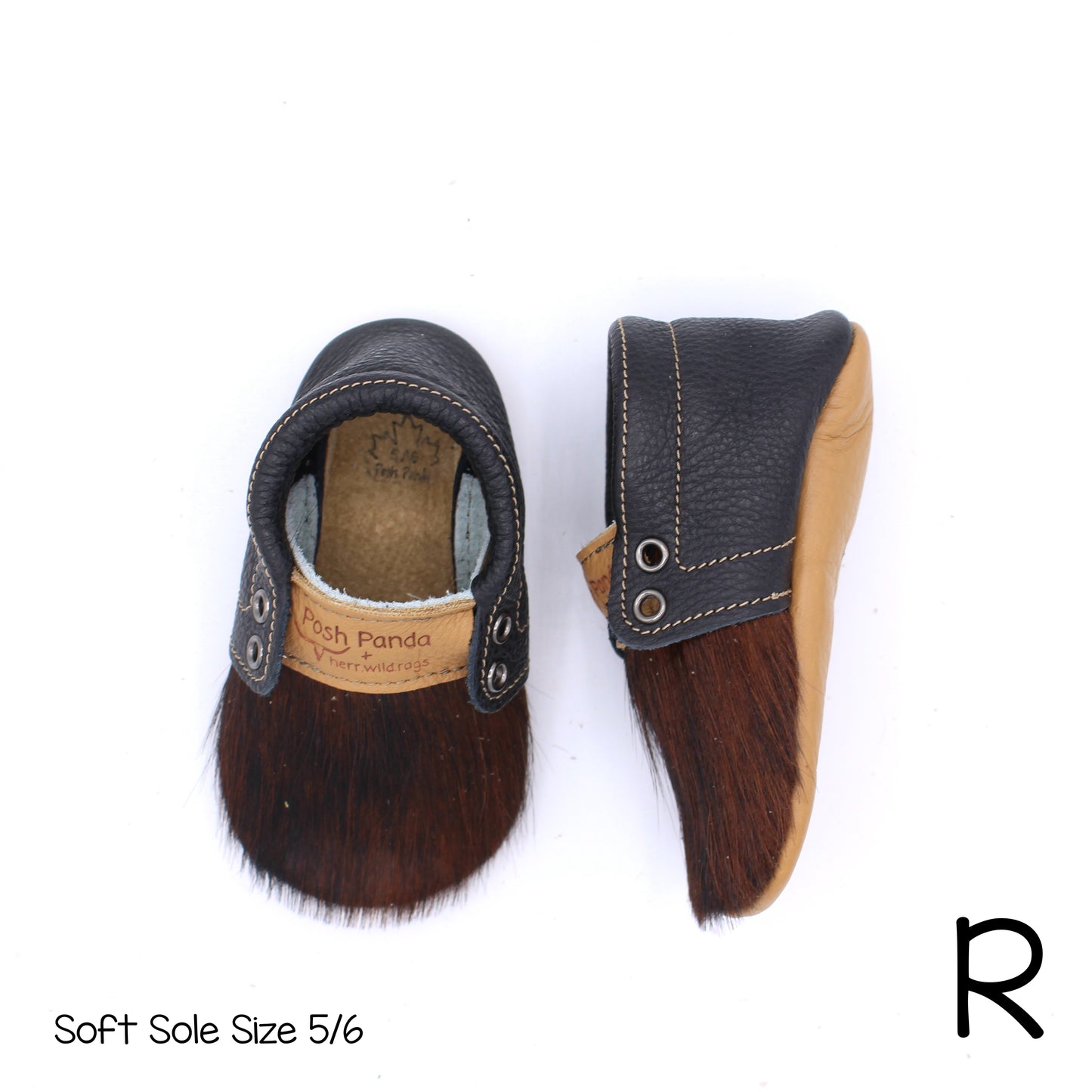 Hair Hide Mocs -  BABY/TODDLER (Soft Sole) - Size 5/6