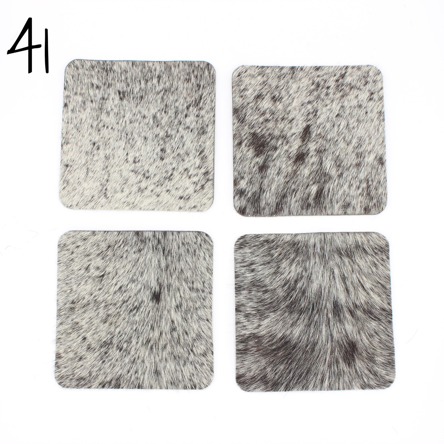 Hair hide Coasters - 4 Pack