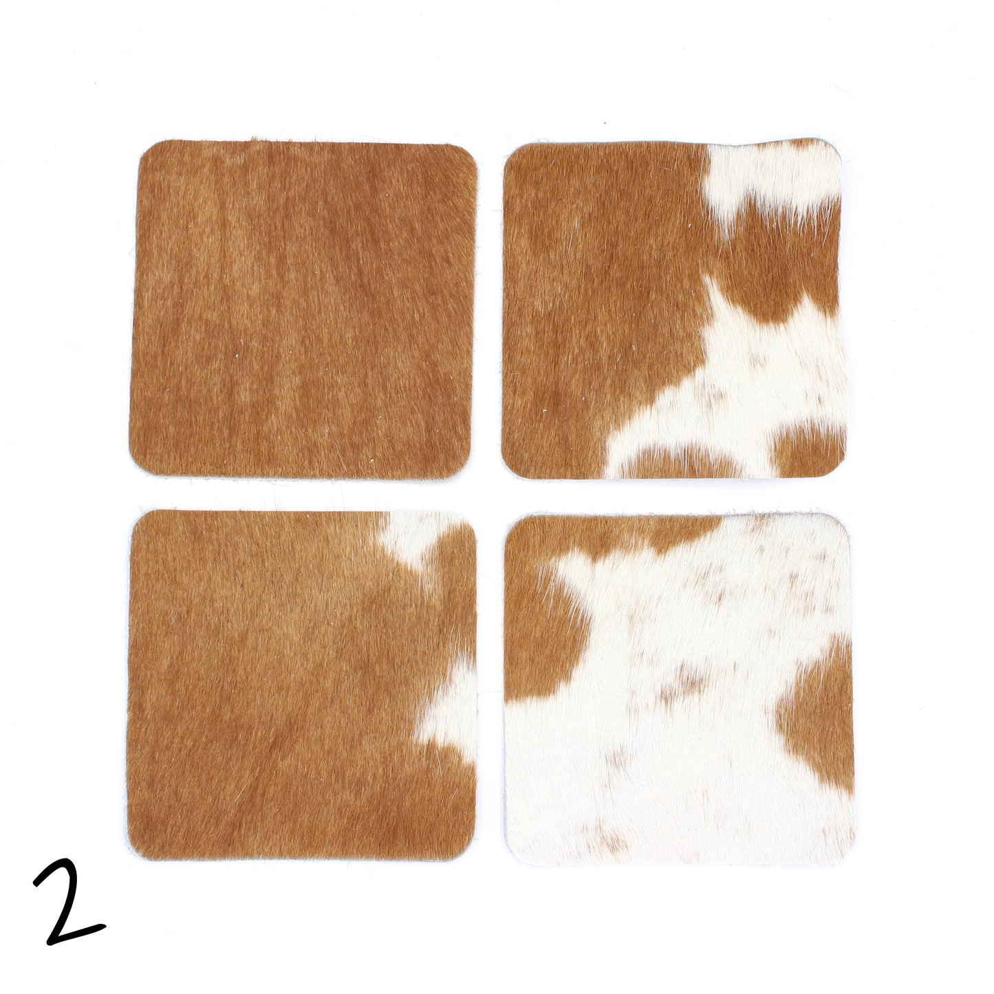 Hair hide Coasters - 4 Pack