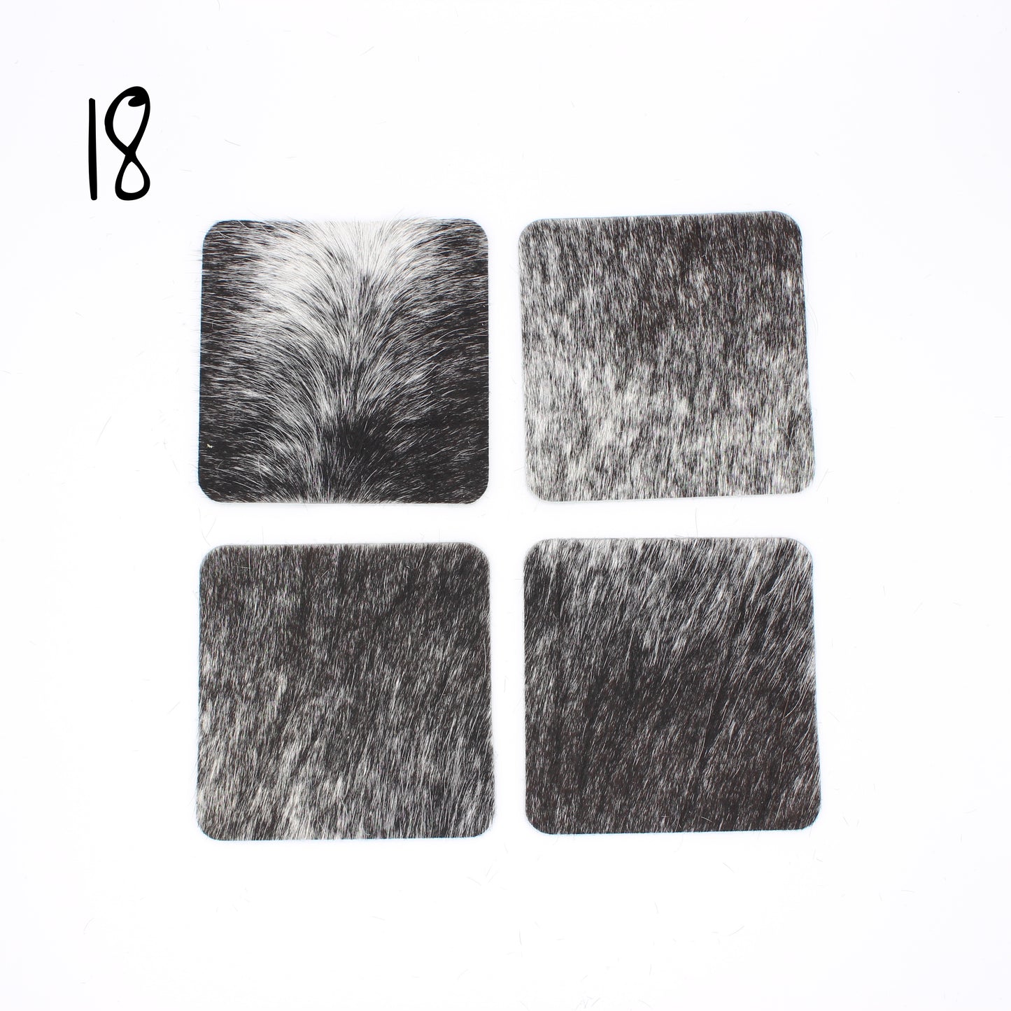 Hair hide Coasters - 4 Pack