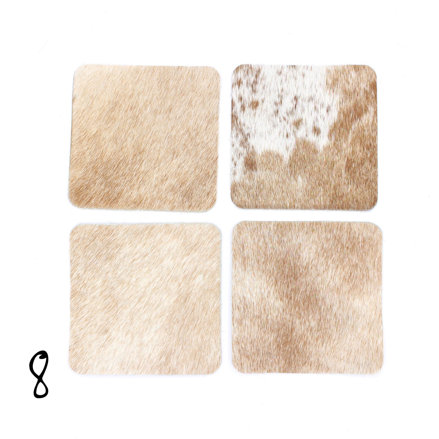 Hair hide Coasters - 4 Pack