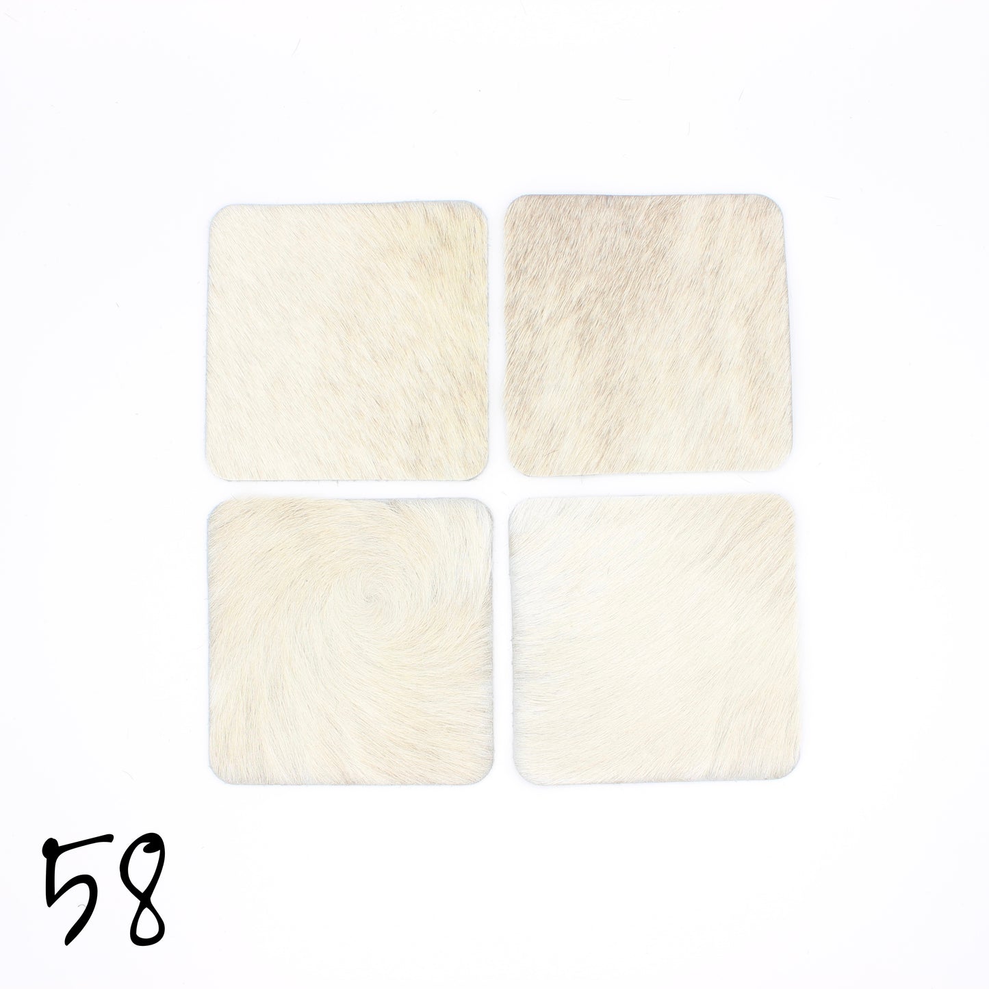 Hair hide Coasters - 4 Pack